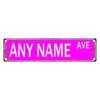 Personalized Retro Street Sign 15.75x3.94in Custom Metal Foil Wall Decor