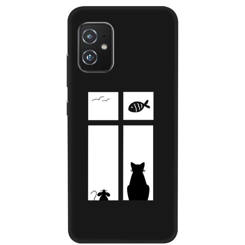 Black Silicone Case For Asus Zenfone 8 ZS590KS Case Soft Back Cover Coque For Asus Zenfone 8 ZS590KS Phone Case Zenfone8 Funda