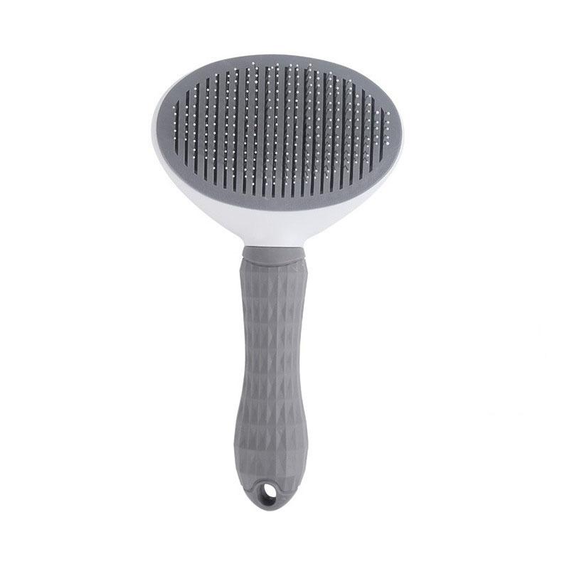 Self-cleaning Nail Rake Brush Cat Brush With Release Button For Long or Short Pet Hair Cleaner Removes Tangles and Loose Fur