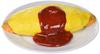 Food Replica Omelet Rice Made by Japanese Craftsmen IP-197
