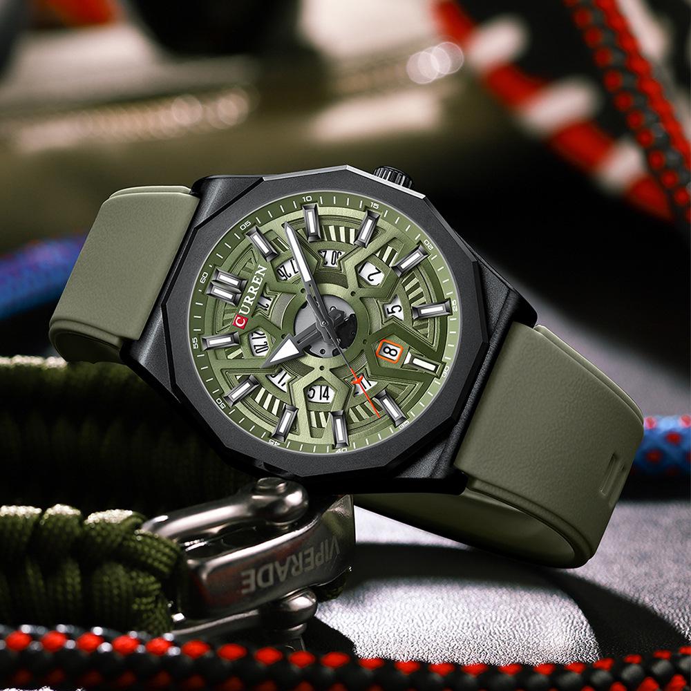CURREN 8437 Men's Waterproof Quartz Business Watch with Calendar Feature