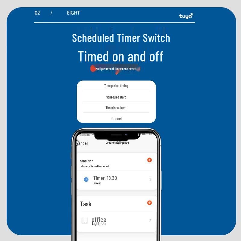 Graffiti WiFi Smart Switch: Universal Control for Single Live & Neutral, Supports Google, Alexa & XiaoAI.