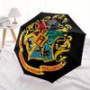1pc Hogwarts Crest Harry Potter Automatic Umbrella - Foldable with 8 Iron Ribs, Portable for Outdoor, Gift, Outdoor Umbrell, Playful Accessory127