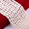 1String, Peanut-shaped Pearls, 9–14 Mm, White Natural Freshwater Pearl Beads for Jewelry Making DIY Necklace Bracelet Crafts, Mother's Day Gift 36cm