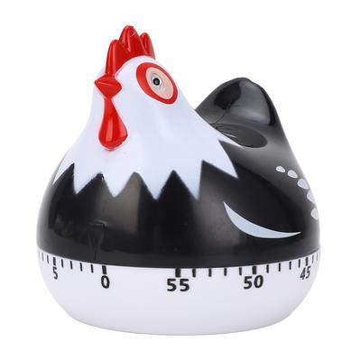 Kitchen Chicken Pattern Baking Timer Cute Shape 60min Mechanical Countdown Reminder for Cooking