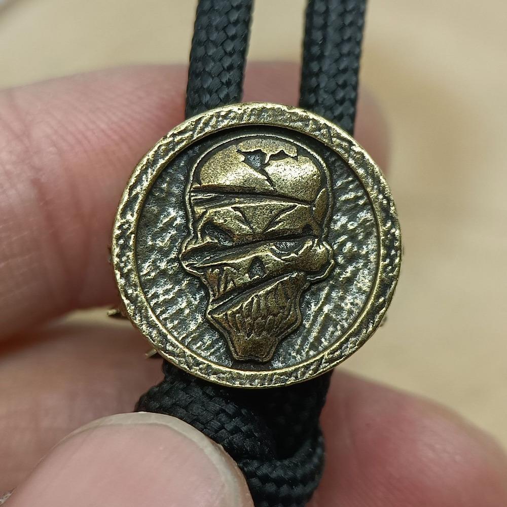 Dragon Brass Knife Bead EDC DIY Paracord Pendant Jewelry Accessories Umbrella Rope Keychain Lanyard Hangings