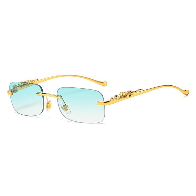 Superhot Eyewear 68816 Fashion 2022 Men Women Rectangle Sun Glasses Retro Vintage Rimless Sunglasses