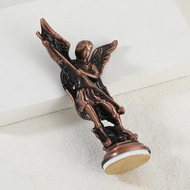 Saint Michael The Archangel Defeating Satan Figurine Non-toxic Resin Guardian Statue for  Home Decor