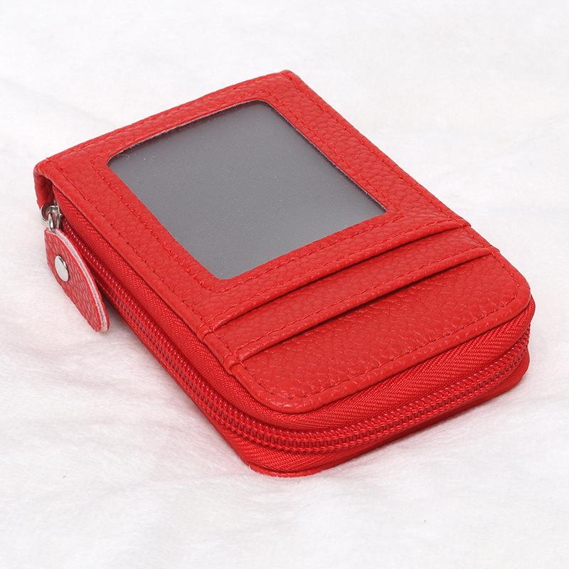 Multi-Color Anti-Theft Zipper Card Holder Wallet