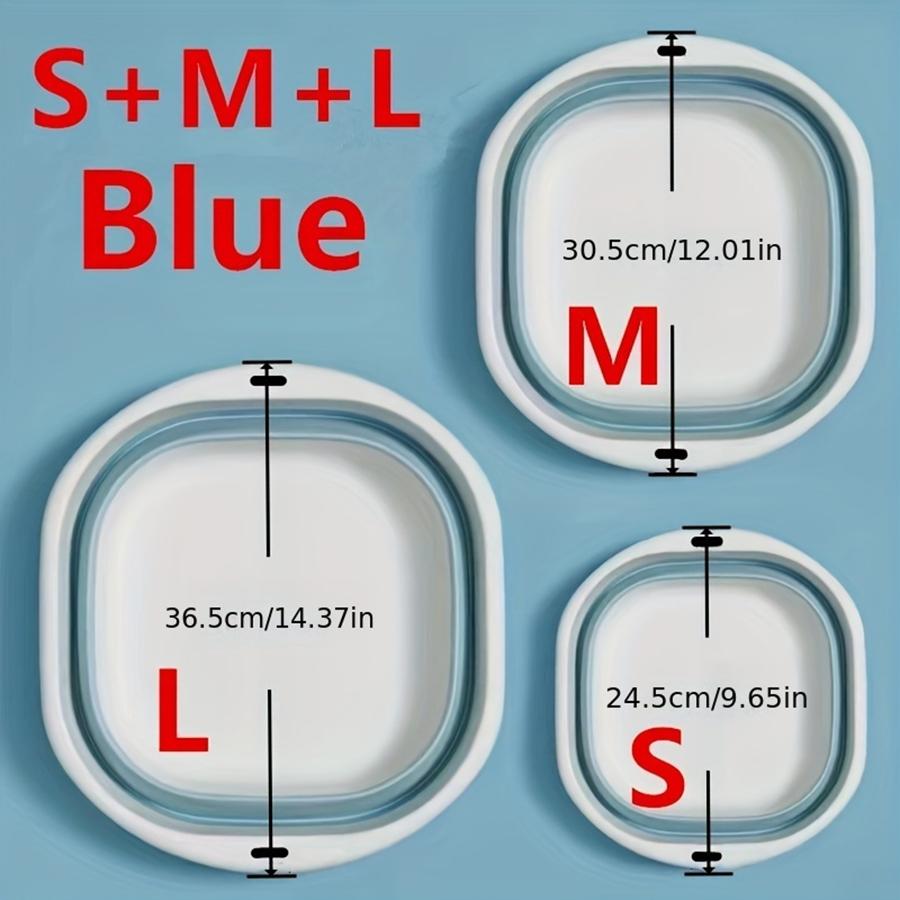 Household Portable Folding Wash Basin Sink Foot Bucket Plastic Folding Wash Basin Outdoor Camping Travel Wash Basin