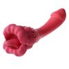Realistic Tongue Vibrator 10-Speed Clit Licker Silicone Adult Toy for Women Red Stimulator