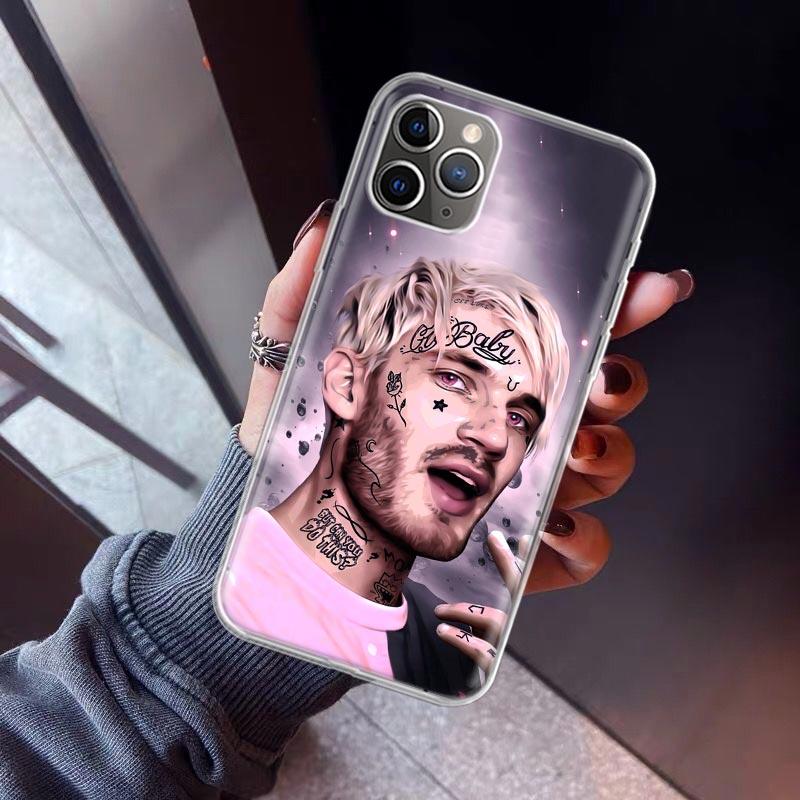 Lil Peep Phone Case For iPhone 17 Air 11 13 Mini 14 15 Plus 16 12 Pro Max 16E SE 7 8 Pattern Soft TPU Back Cover 17 Air 11 13 M