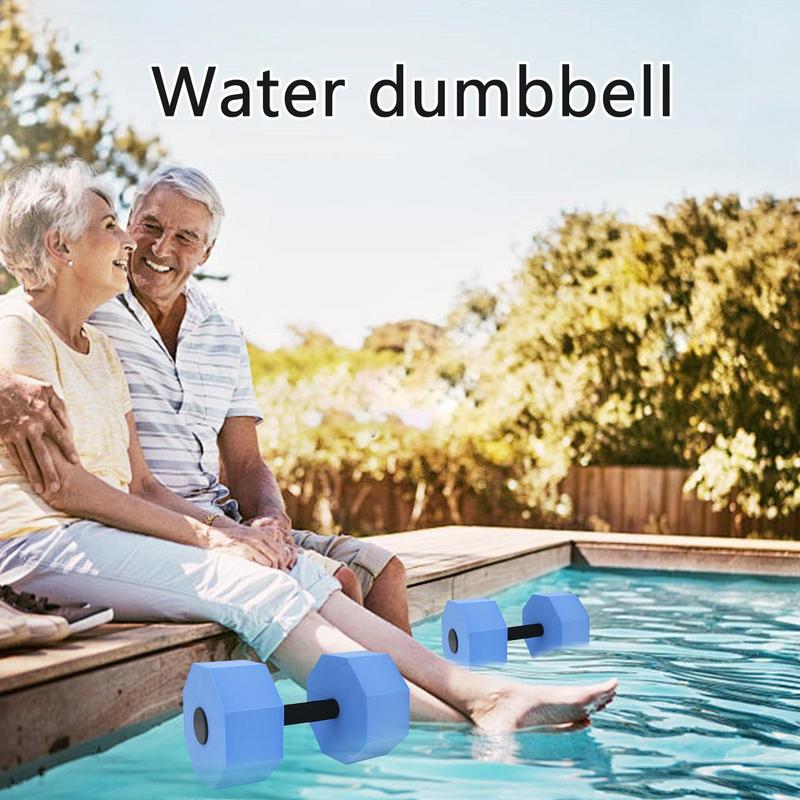 1 pair EVA Water Dumbbell Pool Exercise Floating Dumbbell Aquatic Exercise Dumbbells Water Sports Aerobic Fitness Equipment