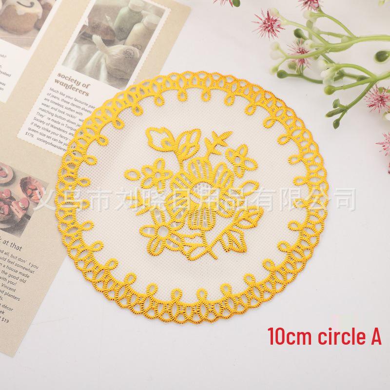High-Grade PVC Non-Slip Heat-Resistant Round Coaster Mat, 10cm