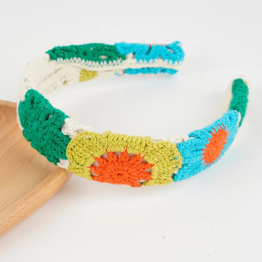 NEW Knitted Headband Bohemian Style Summer Seaside Vacation Handmade Head Band Hair Accessories for Women Girls