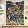 Tibetan Thangka Tapestry Buddhist Deity Wall Hanging for Bedroom Living Room Dorm Spiritual Home Decor