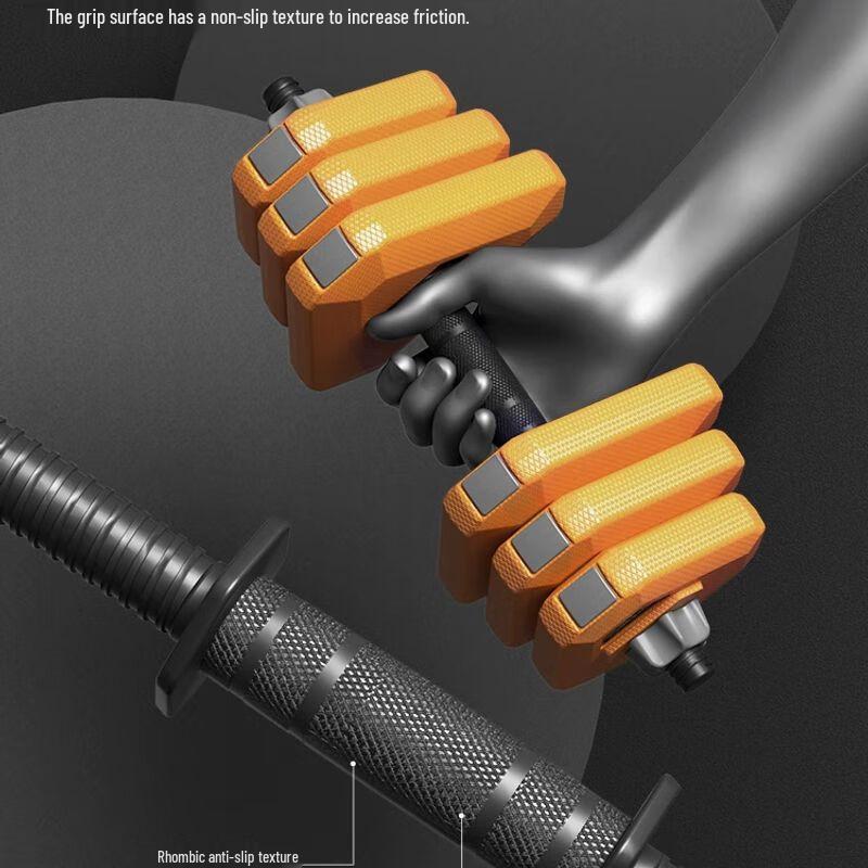 Conjunto de Halteres e Barra Ajustáveis