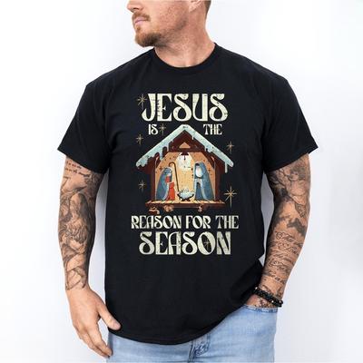 Jesus é A Razão para a Época, Feliz Natal Cristo Fé Cristã Natal