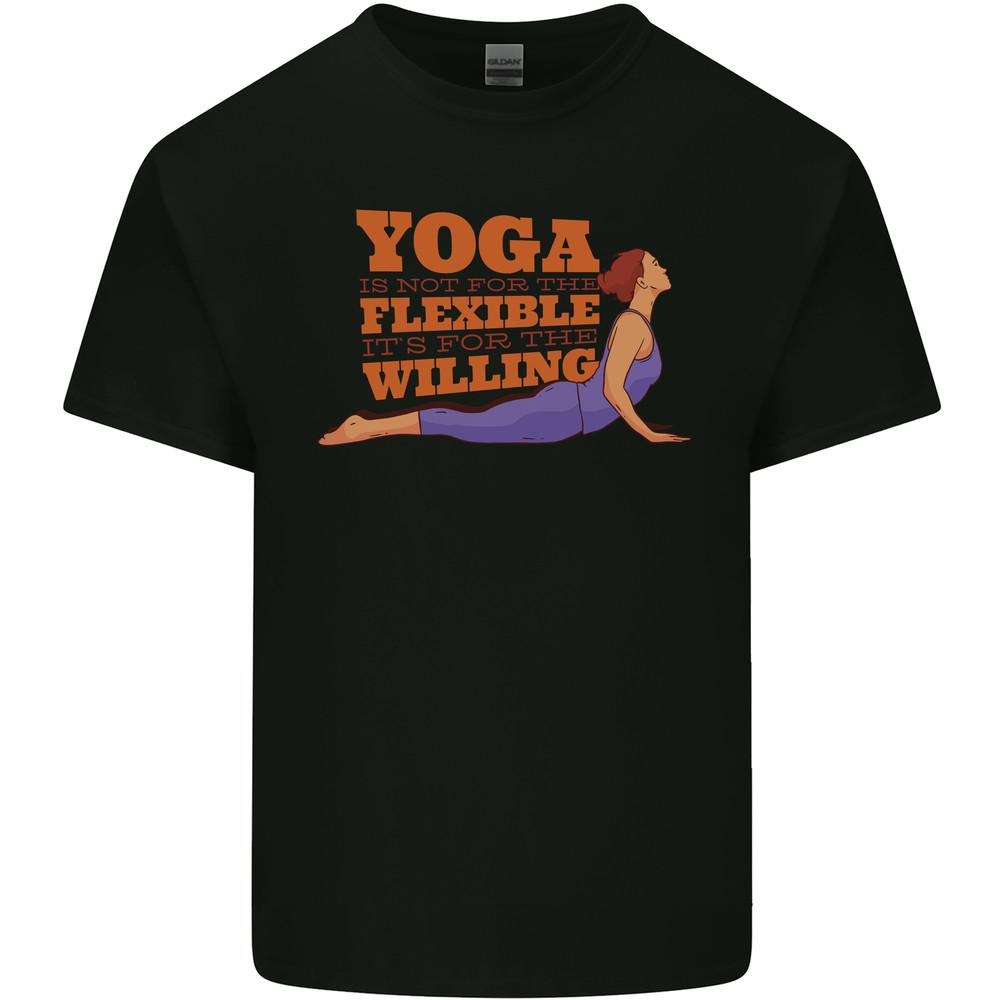 Funny Inspirational Yoga Mens Light Cotton T-Shirt Unisex T-Shirt S