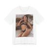 Heren Zwart Lingerie Foto T-shirt Sexy Vrouw Pin-up Stijl Katoen Streetwear Tee