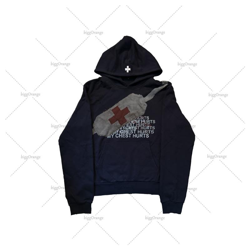 American Retro Street Fashion Hoodie Girlfriend Punk Hip Hop Casual Loose Sweatshirt Gothy Y2k Harajuku Oversized Clothing Men