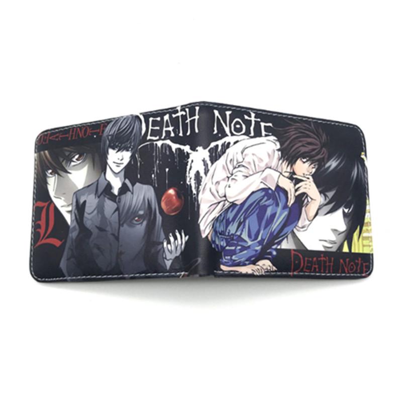 Кожаный кошелек для монет в стиле аниме DEATH Note L, крутой чёрный