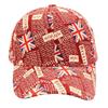 Flag National Uk Character Baseball Cap Printed Letter  Casual Hat  Simple