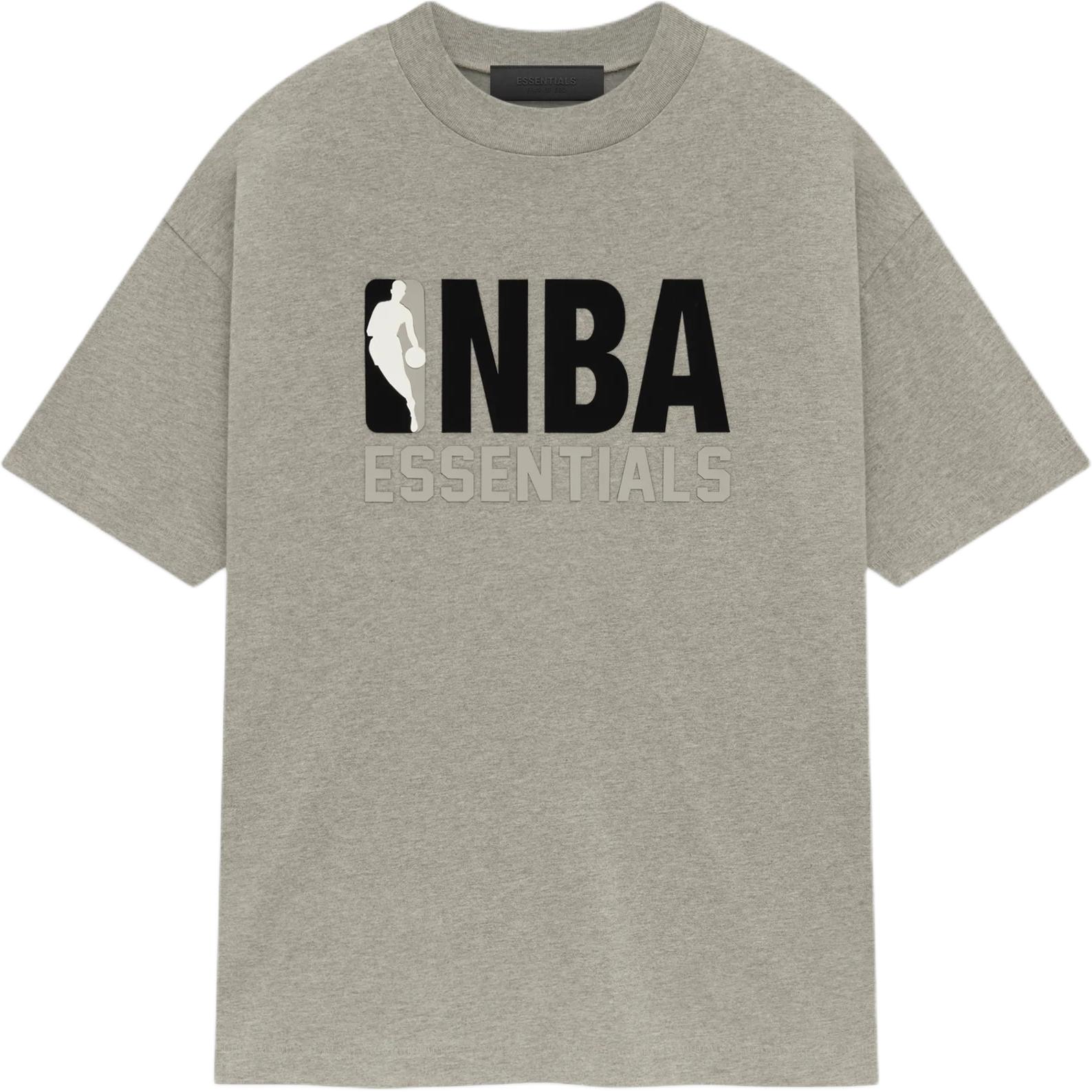 

Fear of God Футболка Essentials x NBA, теплая, меланжевая, мужская, серая 125AL244100F XS