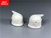 12 uds./lote Bloques MOC Casco Blanco Capa Barba Modelo 4cm Parte del Cuerpo de Figura Bloques de Construcción Educativos Pequeños Juguetes para Niños