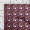 oneOone Cotton Flex Black Fabric Halloween Dress Material Fabric Print Fabric By The Yard 40 Inch