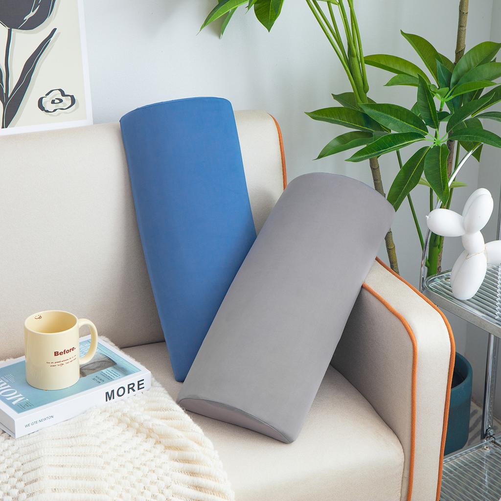 1 PC Half Moon Bolster Pillow Ankle Knee Support Quality Memory Foam Filling for Legs Knees Lower Back Head Office Home Travel