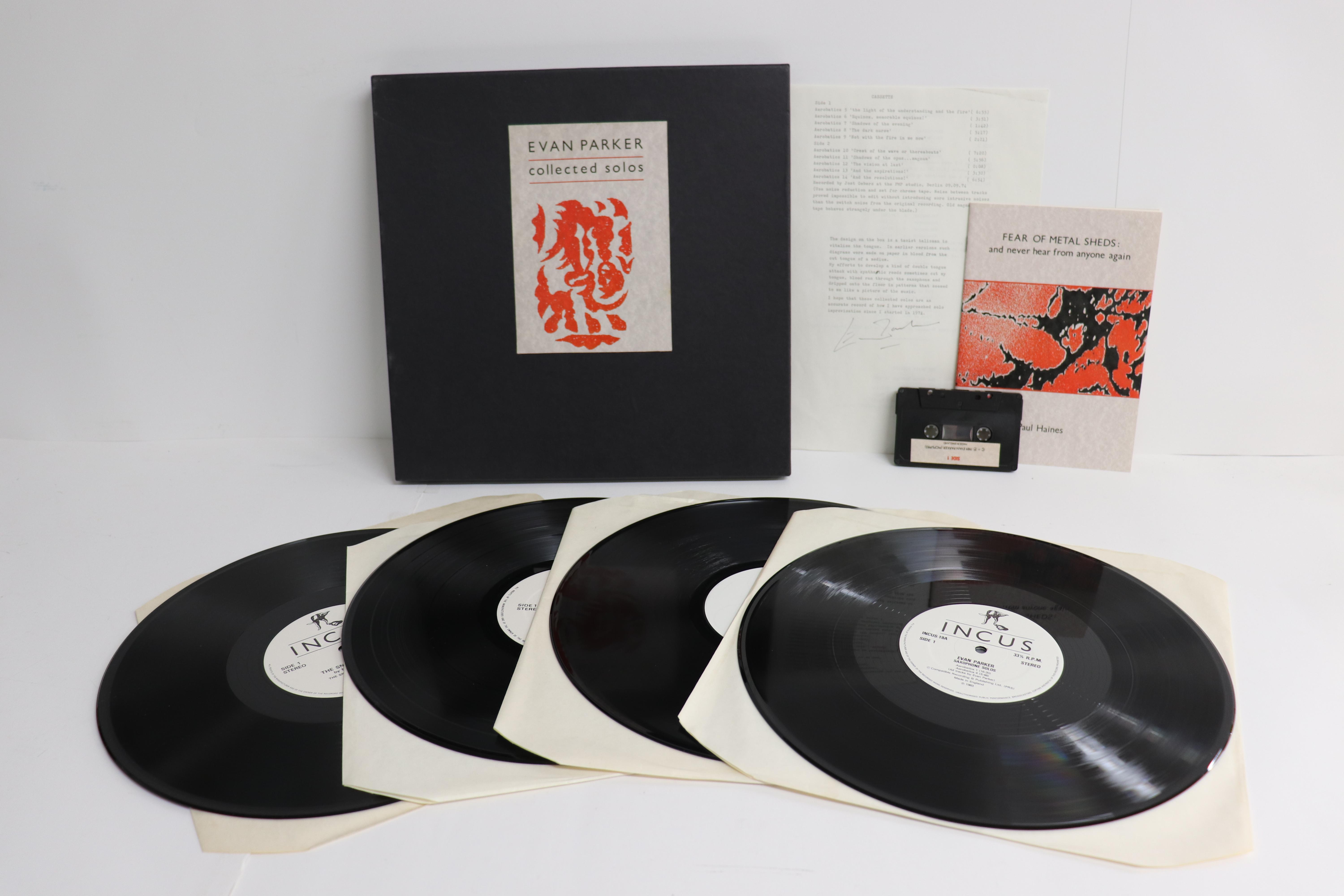 

LP Record EVAN PARKER - Collected Solos NONE INCUS 1983 UK Jazz Used