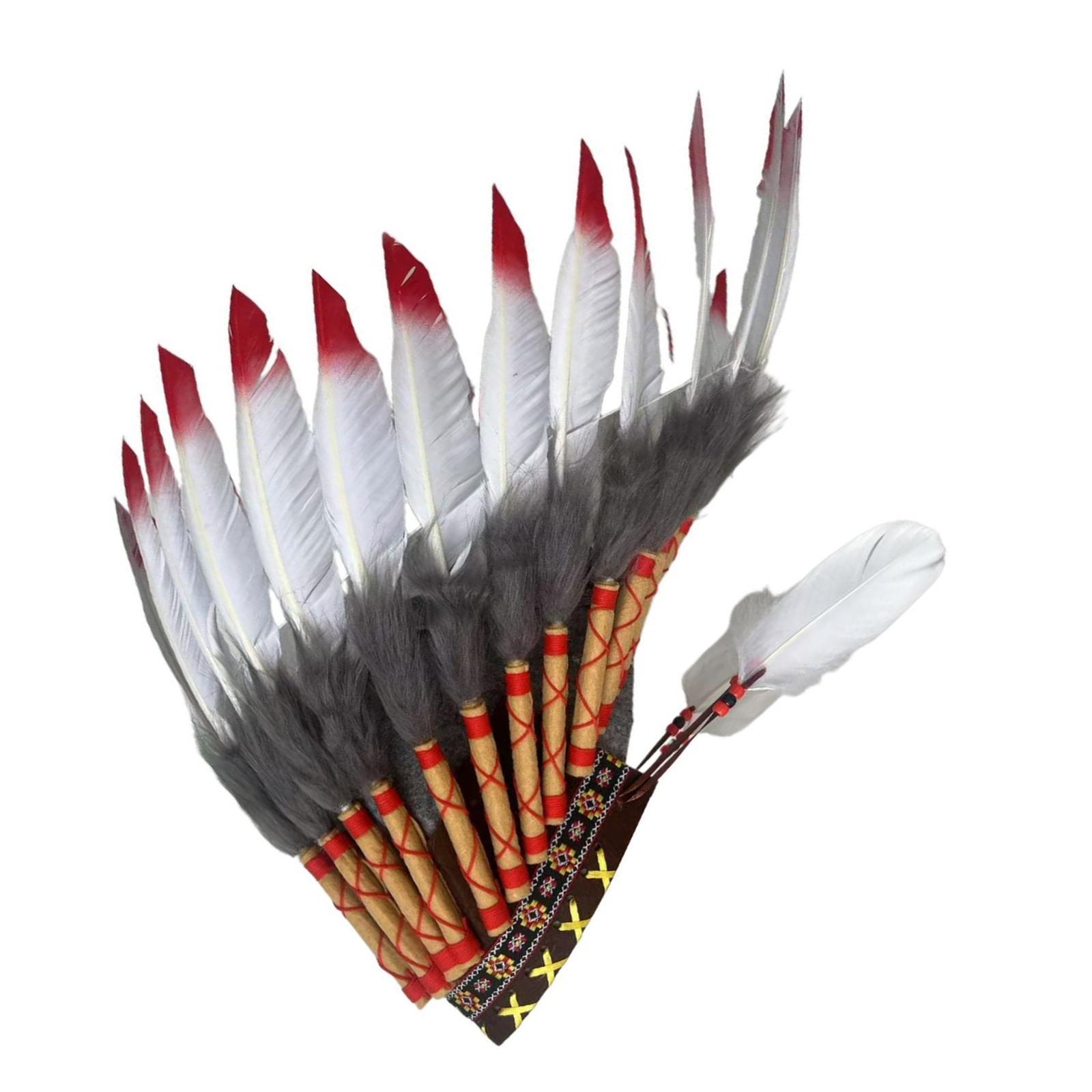 

Индийский стиль Перо Головной убор Уникальный Культурный Аксессуар Тематический Головной убор Для Музыкальных Фестивалей Костюмированных Вечеринок 1