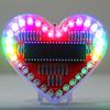 Yeni Başlayan Öğrenciler İçin Kalp Şeklinde LED Lehimleme Projesi RGB LED Kendin Yap Elektronik Kit Sevgiliniz İçin Sevgililer Günü Hediyesi