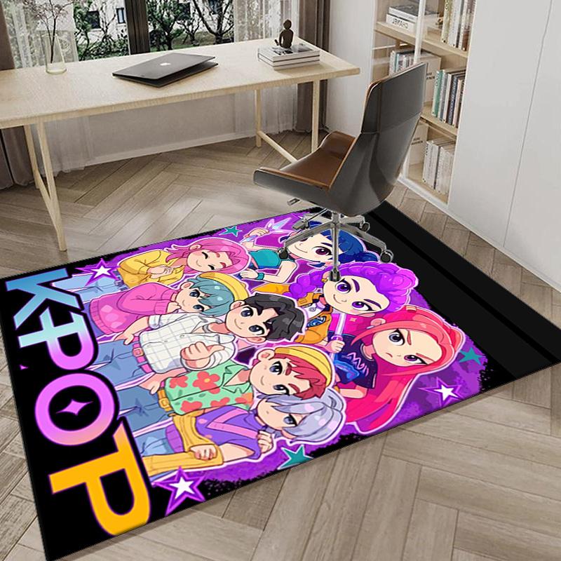 K-pop Stars United Carpet, Chair Rug,Rug for Office Bedroom living rooms, Doormat decor Fan Gift Christmas Gift