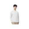 Li-Ning CBA Series Solid Color Half-Zip Stand Collar Quick-Dry Cool Knitted Pullover Sweatshirt Men Sweatshirt Light-Gray AAEU005-3