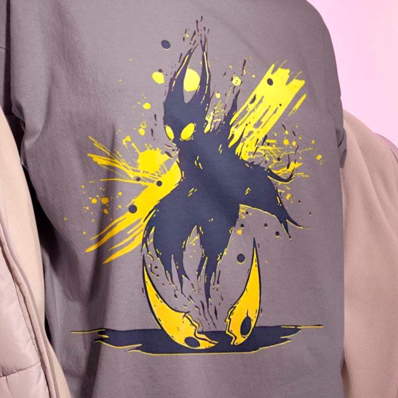 Hollow Knight Color Splash Tee, Vibrant Indie Game Art Shirt 2XL