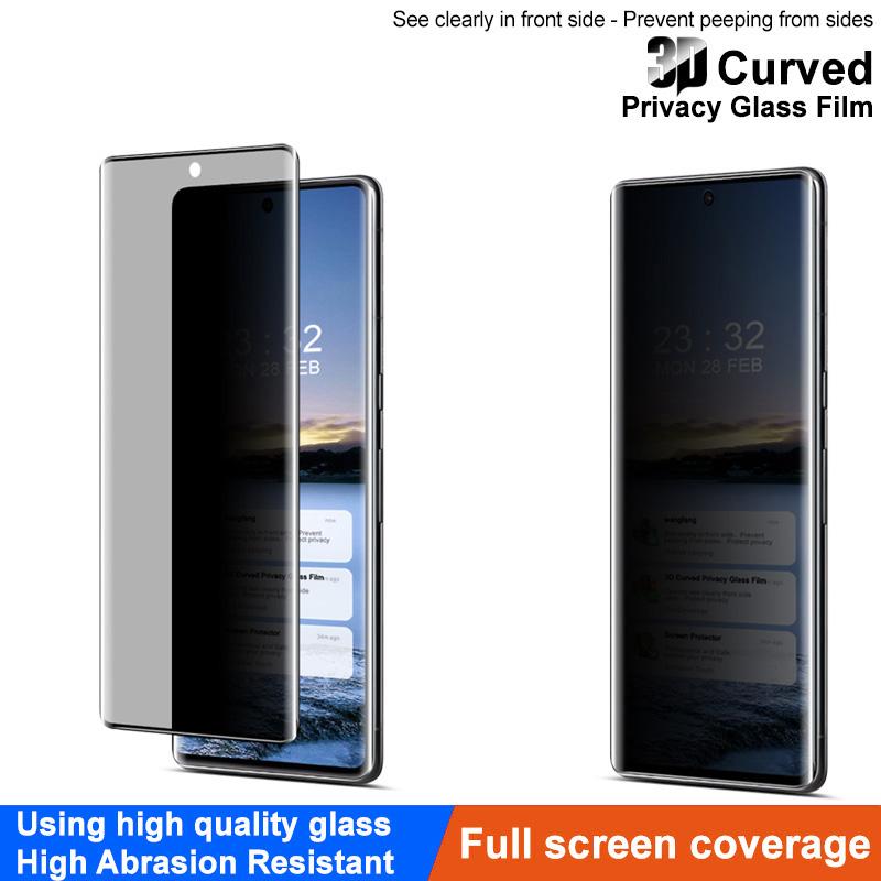 IMAK For Google Pixel 7 Pro 5G Anti-Spy Privacy Screen Protector 3D Curved Tempered Glass Film