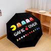 1 Pezzo Ombrello Pieghevole Automatico - Fantasia Pac-Man, Design Portatile e Pieghevole con 8 Stecche, Regali di Natale e Compleanno