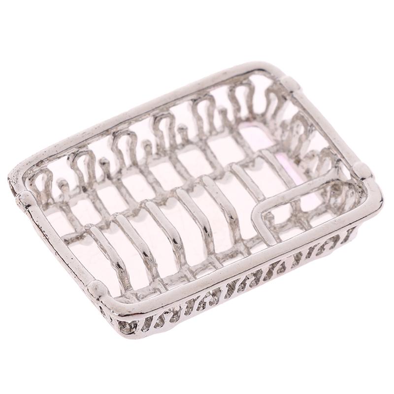 

1/12 Dollhouse Miniature Mini Dish Rack Kitchen Storage Shelf Model Toys