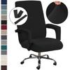 Office Computer Chair Covers Armchair Protector Black High Quality Housse De Chaise Includ Armrest Jacquard Gamer Chair Covers