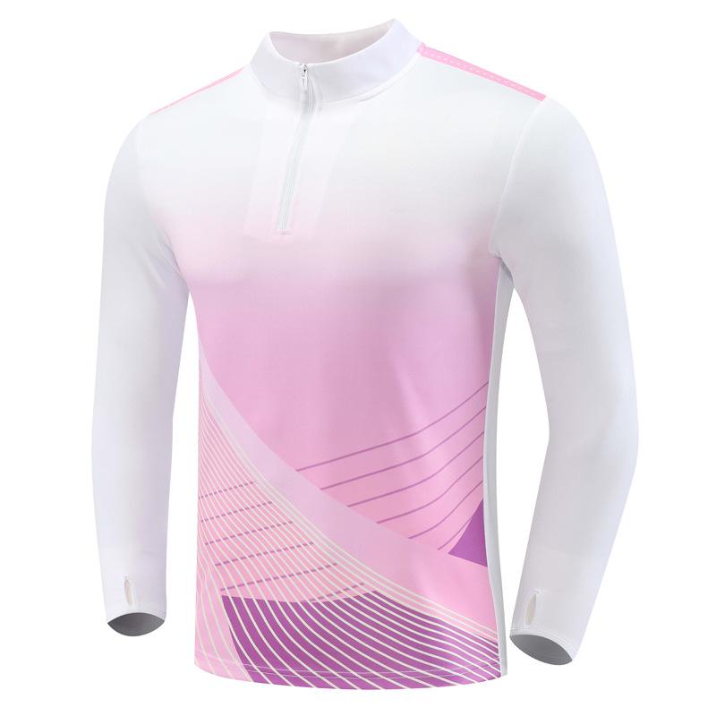 Unisex Autumn Winter Long Sleeve Football Training Suit with Half Zip for Children and Adults