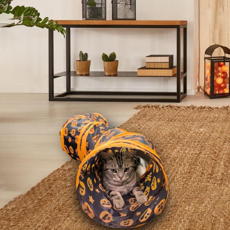 Cats Tunnel Tube Compactable Foldable Tunnels Toy for Indoor Cats Rabbits Pet