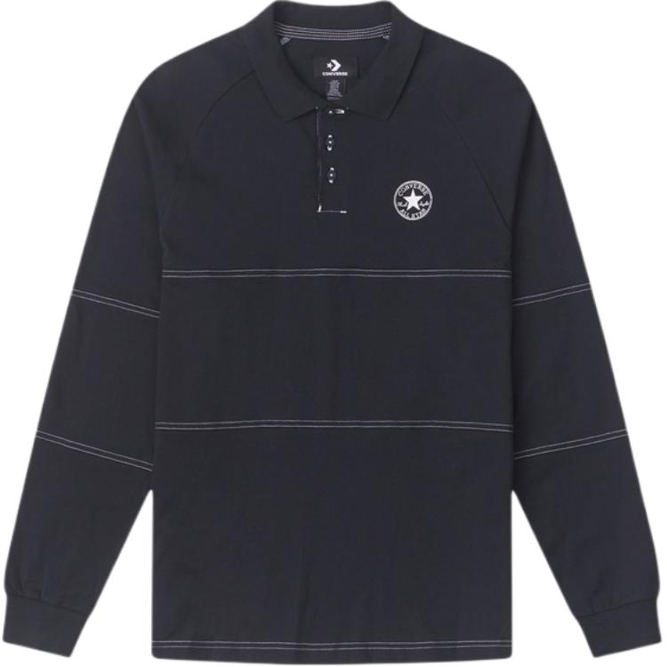 Converse Polo Shirt Men s Black 10027563-A02 M
