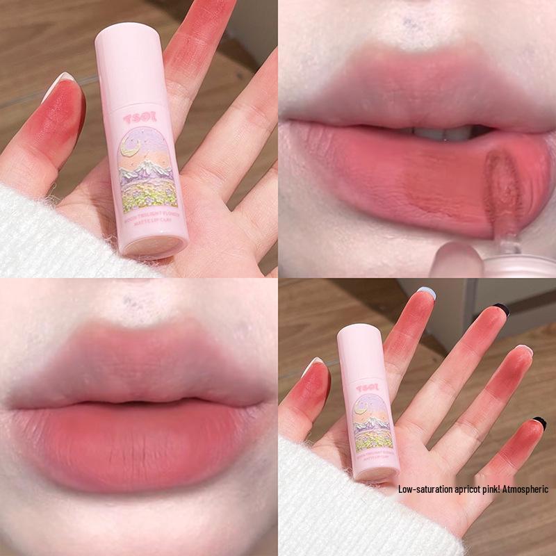 TSOI Moonlit Blossoms Velvet Matte Lip Mud: Easy-Apply, Brightening Lip Gloss for Students