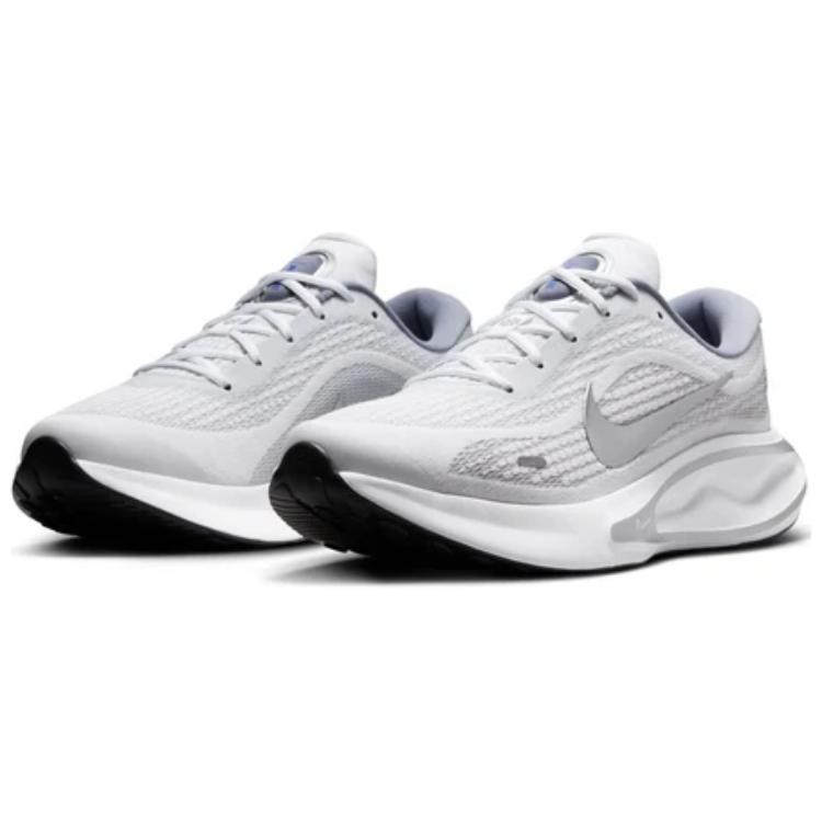 Nike Journey Run White Metallic Silver Men Sneakers Black Ashen-Slate FN0228-104
