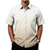 Men's Casual Short Sleeve Button Down Shirt with Chest Pocket Lightweight Breathable Summer Shirt for Everyday Wear