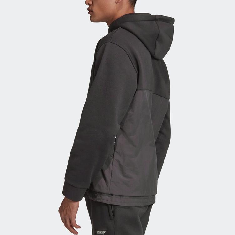adidas Originals Trefoil Tlm 02 Hoodie Casual Sport Pullover Sweatshirt Men Tops Black GD5799
