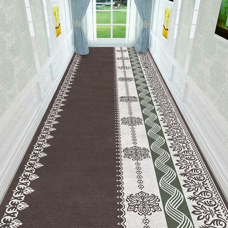 Modern Fashion Household Long Corridor Carpet Runner Home Decoration Hotel Hallway Rug Washable Villa Stairway Mats Customizable