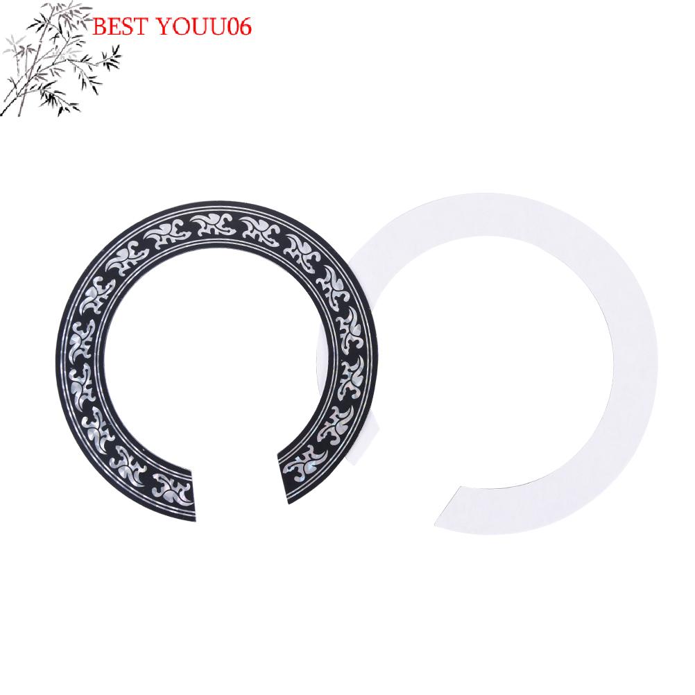 (YOUU06)IRIN 94mm 104mm Hard PVC Guitar Circle Sound Hole Rosette Inlay Decal Sticker for Acoustic Guitars Decal Parts Accessory